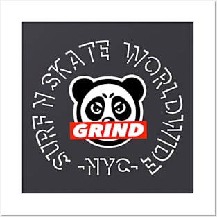 Grind surf n skate nyc Posters and Art